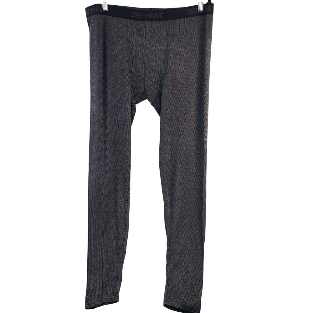 32 Degrees Heat Mens Thermal Base Layer Pants Charcoal Sz XL Lightweight Warmth